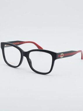 Gucci GG0038ONN 001 Eyeglasses Black 54mm Square Frame